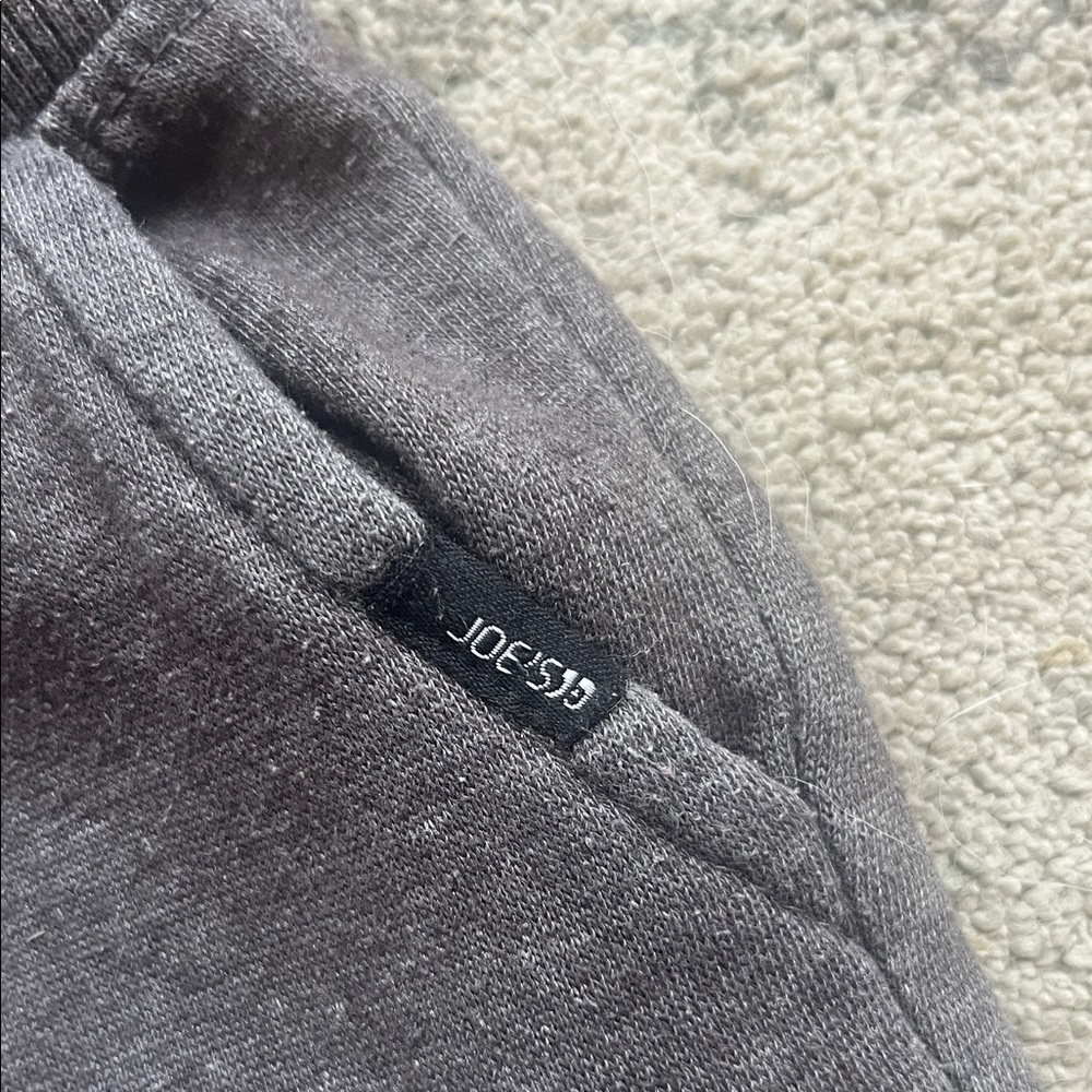(067)Joe's Jeans Charcoal Knit Shorts - Picture 3 of 4